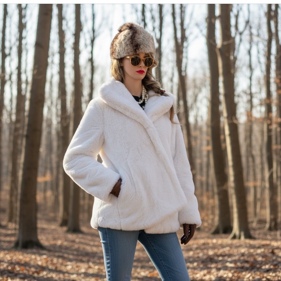 Jessica Simpson Jackets & Blazers - Jessica Simpson Faux Fur Coat Brand New